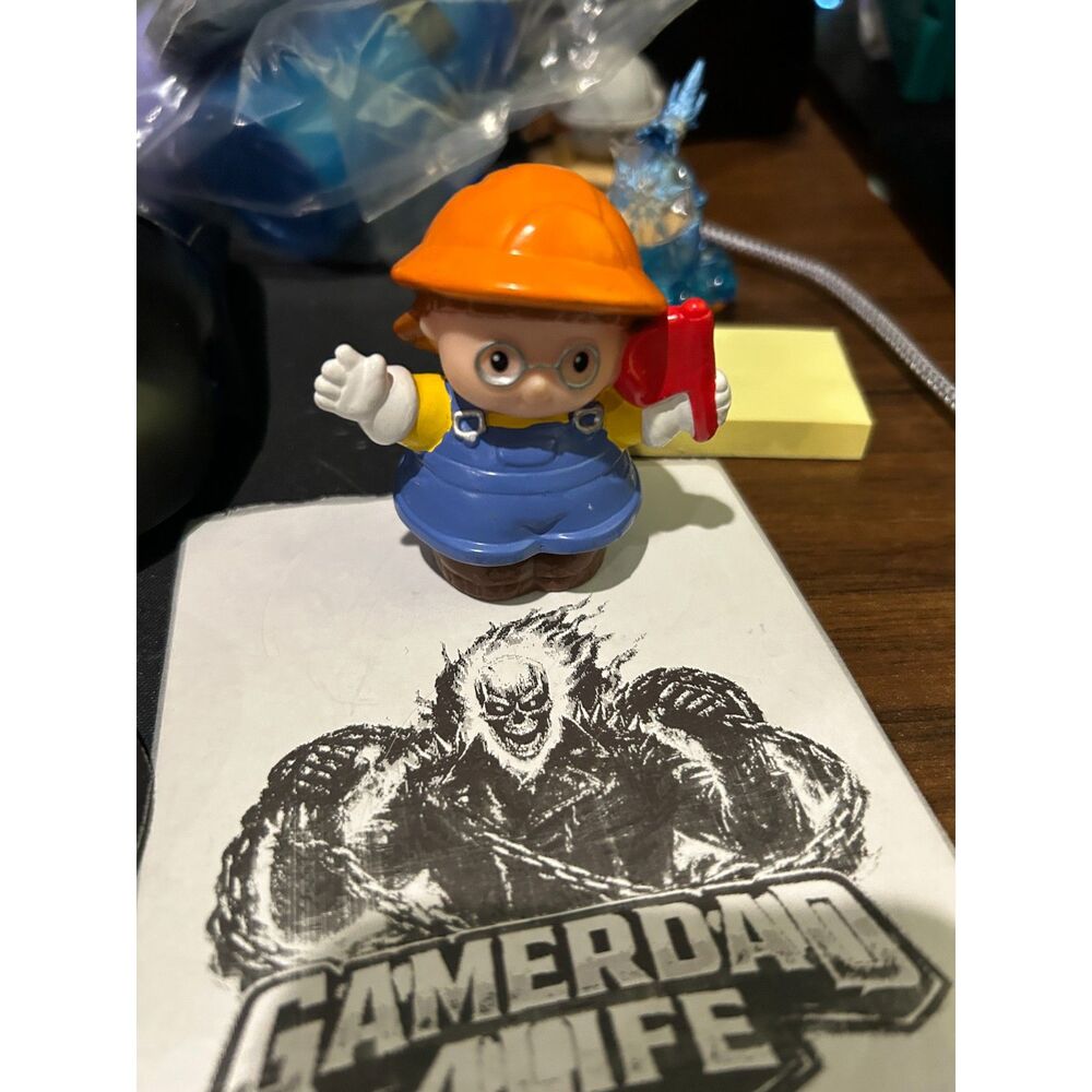 Vintage Fisher Price Little People Construction Worker Maggie Girl